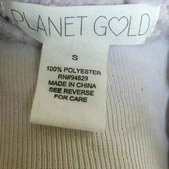 Planet Gold Junior's Cozy Mock Neck Ribbed Top Purple Size Small, Like New - Picture 5 of 6